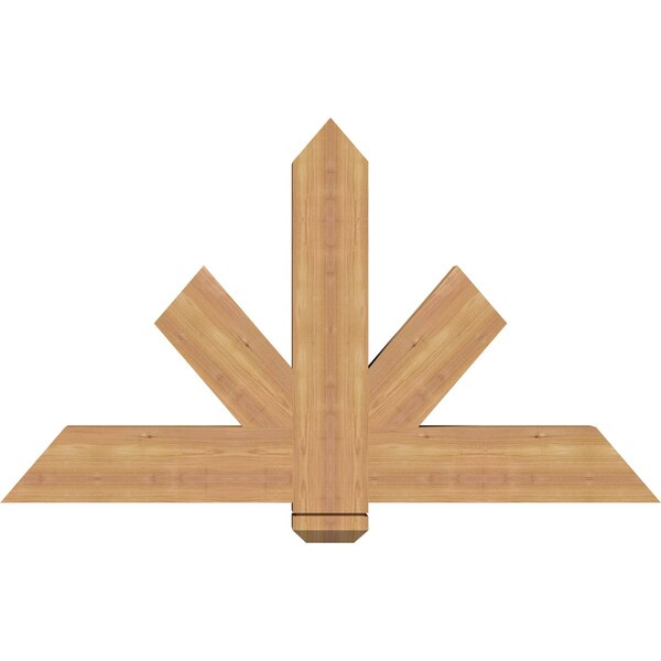 Ekena Millwork Kennewick Timber Gable Bracket, Western Red Cedar, 48"W x 28"H x 3 1/2"D x 5 1/2"F, 14/12 Pitch GBW048X28X0406KEN00SWR - main